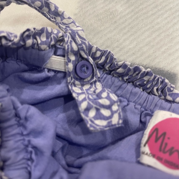 Mini Boden purple tiered strapped dress - Picture 4 of 9